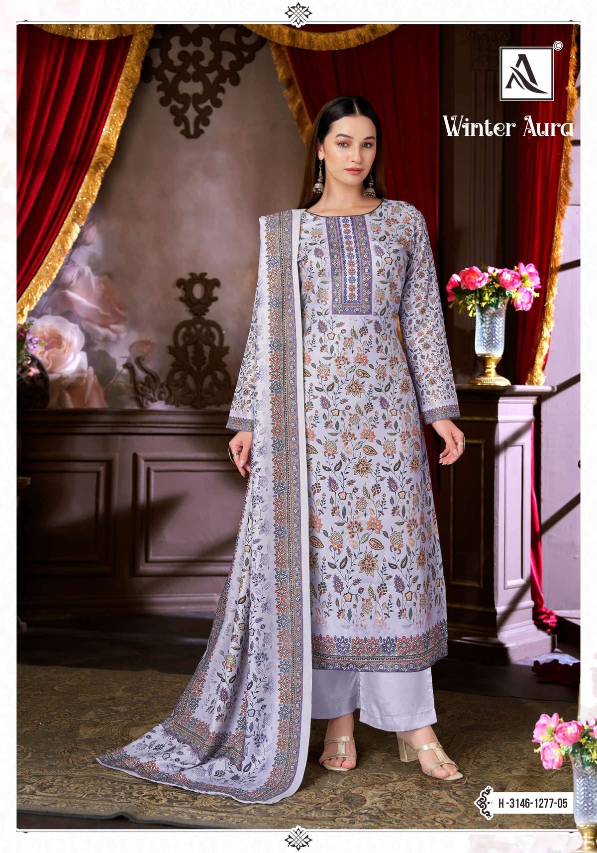 ALOK SUIT WINTER AURA Viscose Pashmina Pakistani Suit