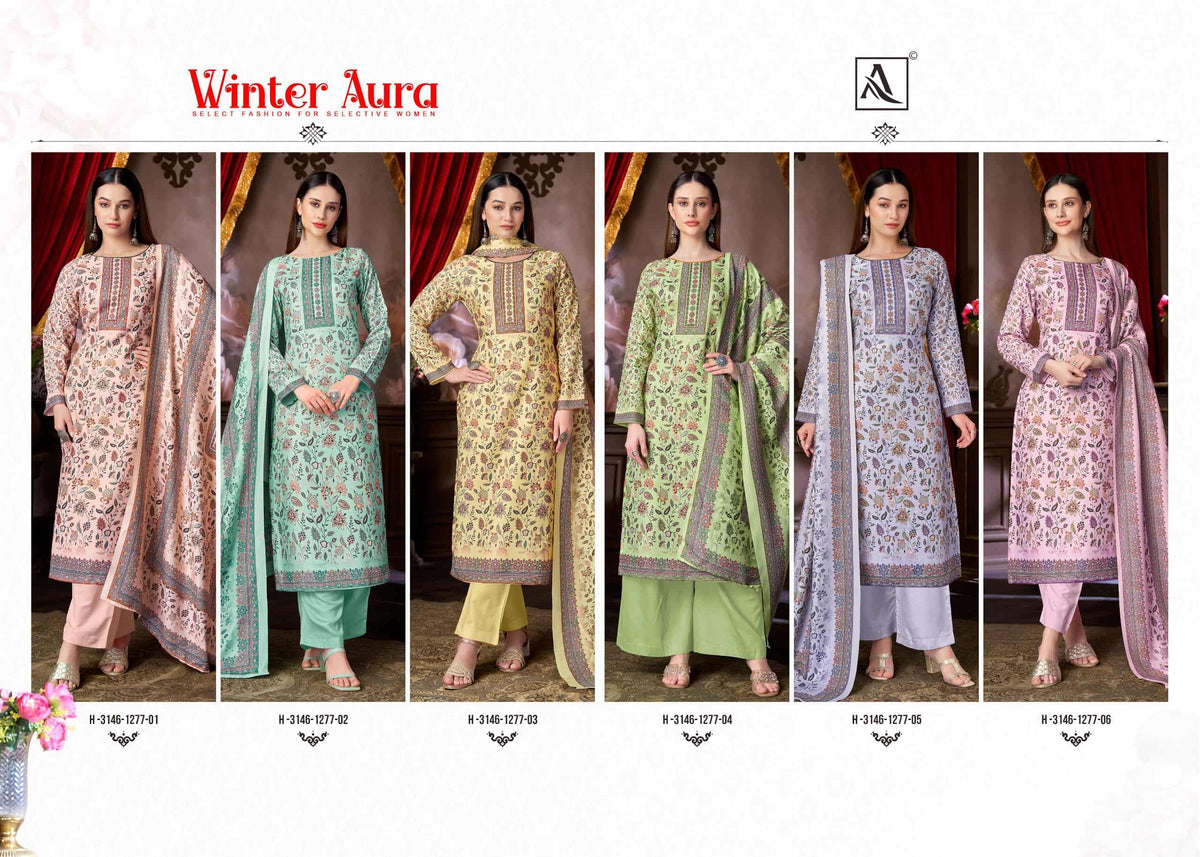 ALOK SUIT WINTER AURA Viscose Pashmina Pakistani Suit