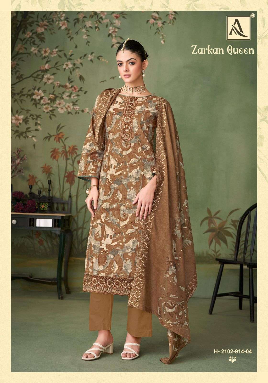 Alok Suit Zarkan Queen
