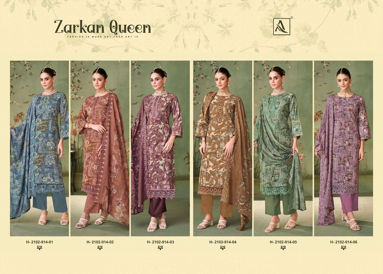 Alok Suit Zarkan Queen