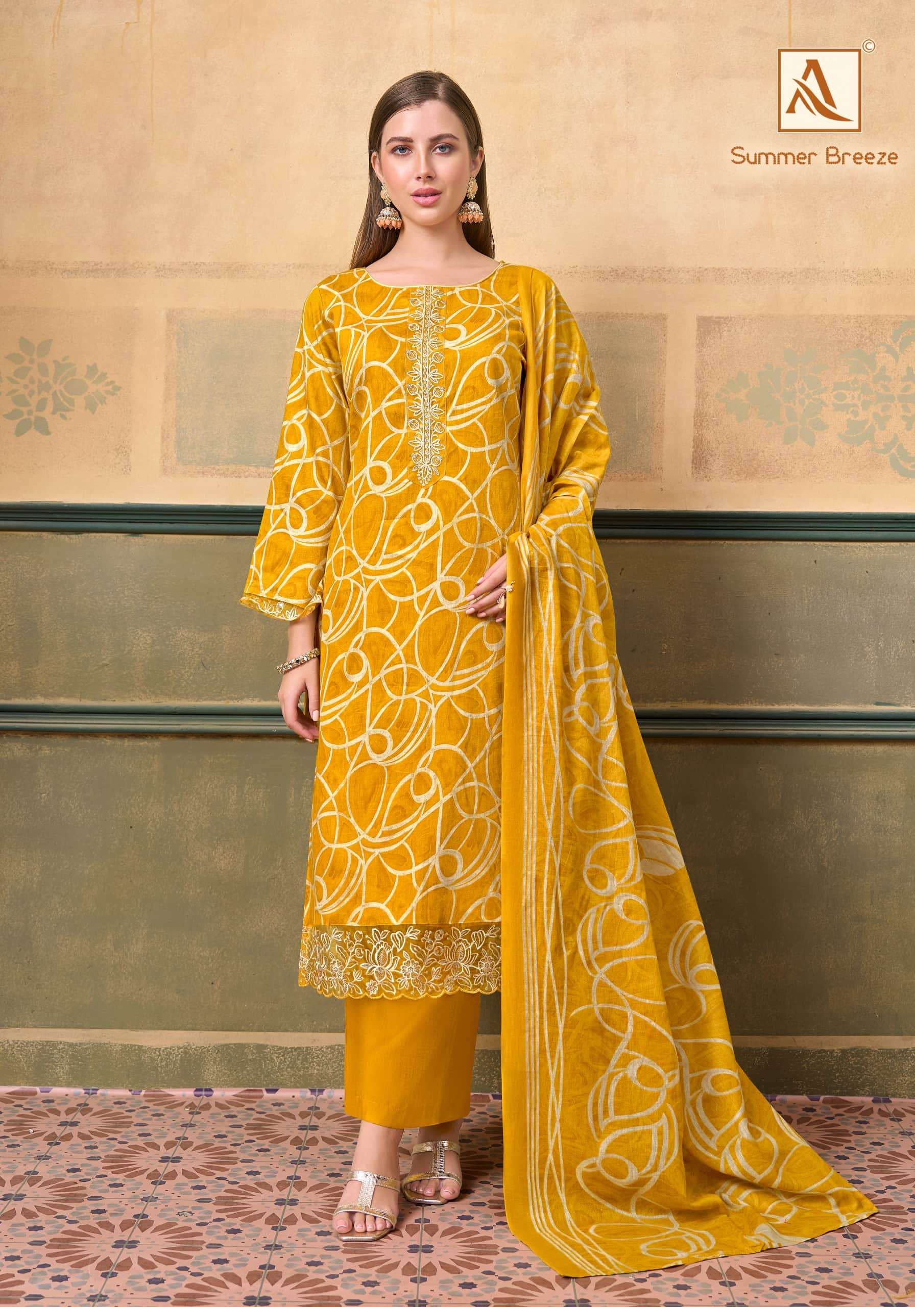 Alok Suit Summer Breeze - Amrah Wholesale