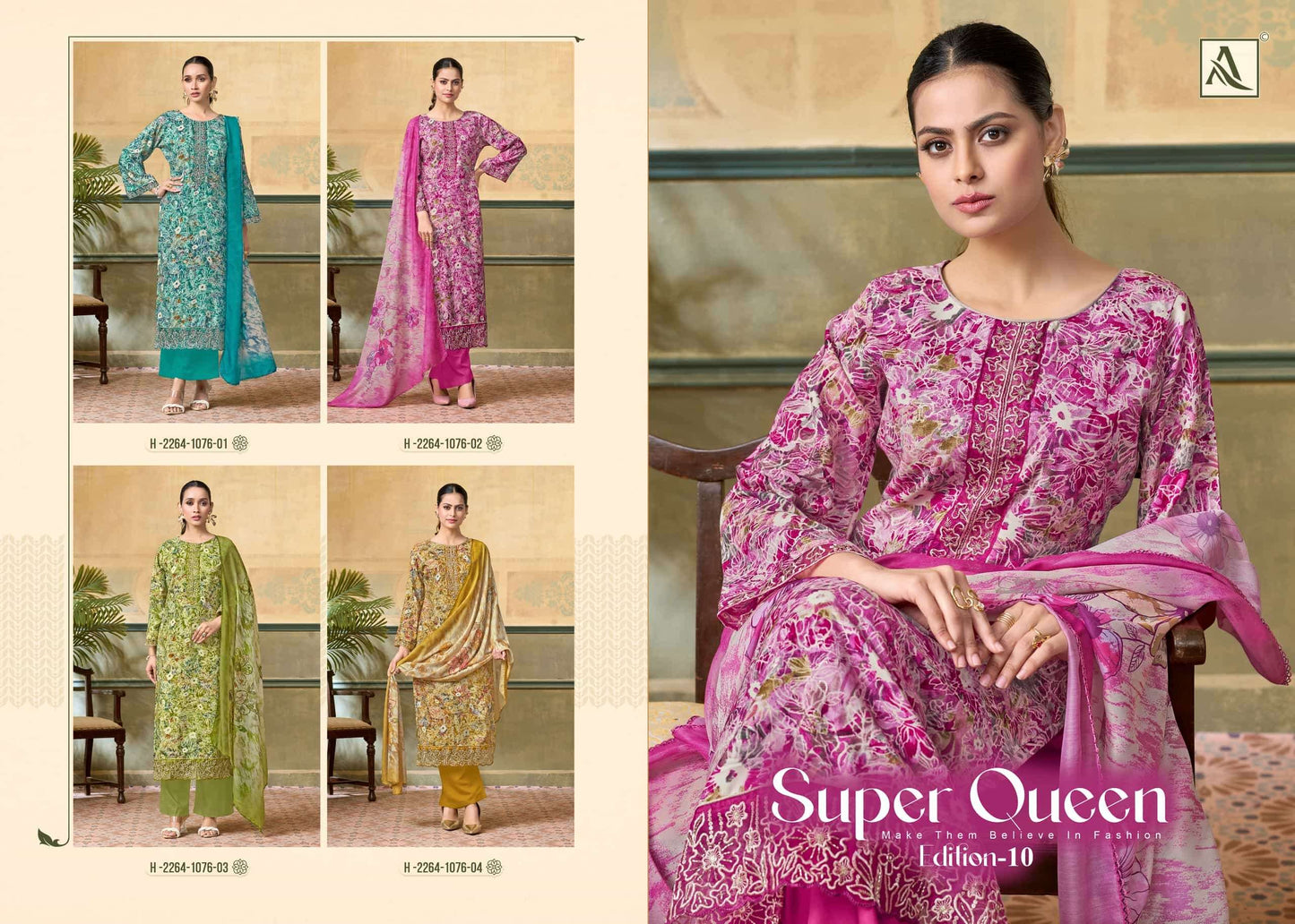 Alok Suit Super Queen Vol - 10 - Amrah Wholesale