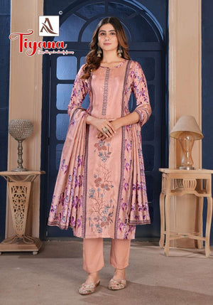 ALOK Suit Tiyana Viscose Muslin Dress Material