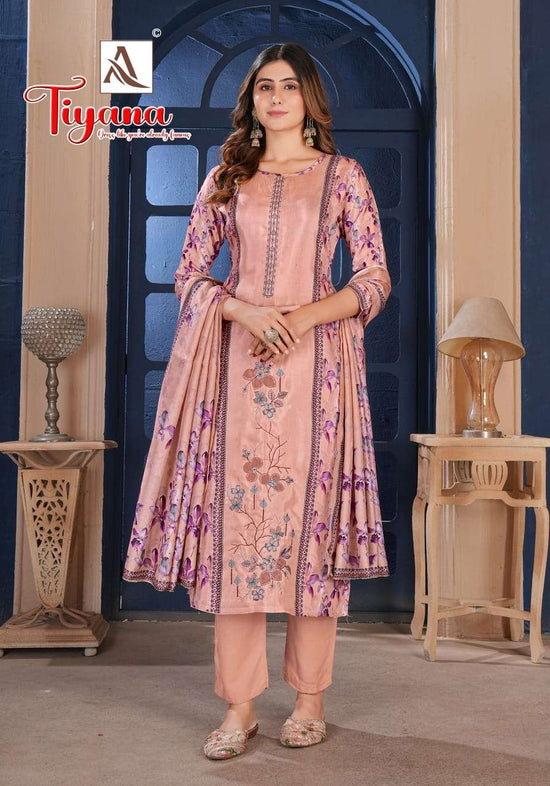 ALOK Suit Tiyana Viscose Muslin Dress Material
