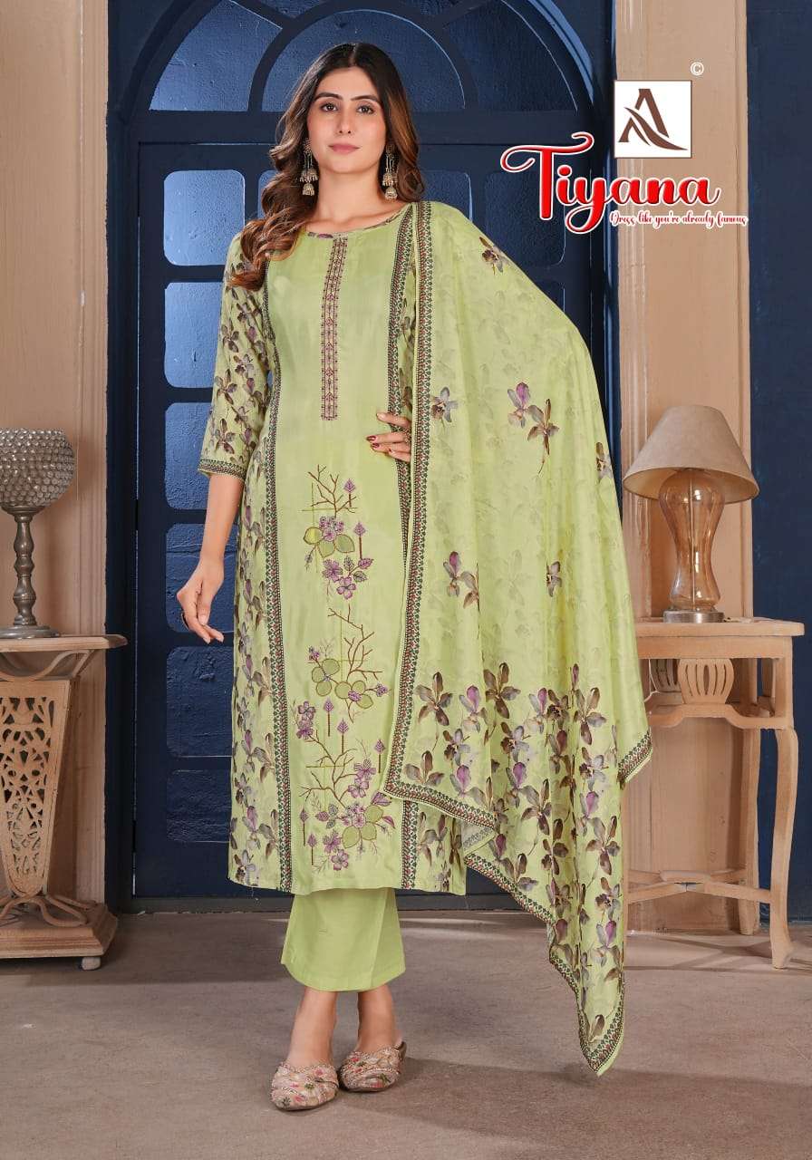 ALOK Suit Tiyana Viscose Muslin Dress Material