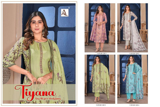 ALOK Suit Tiyana Viscose Muslin Dress Material