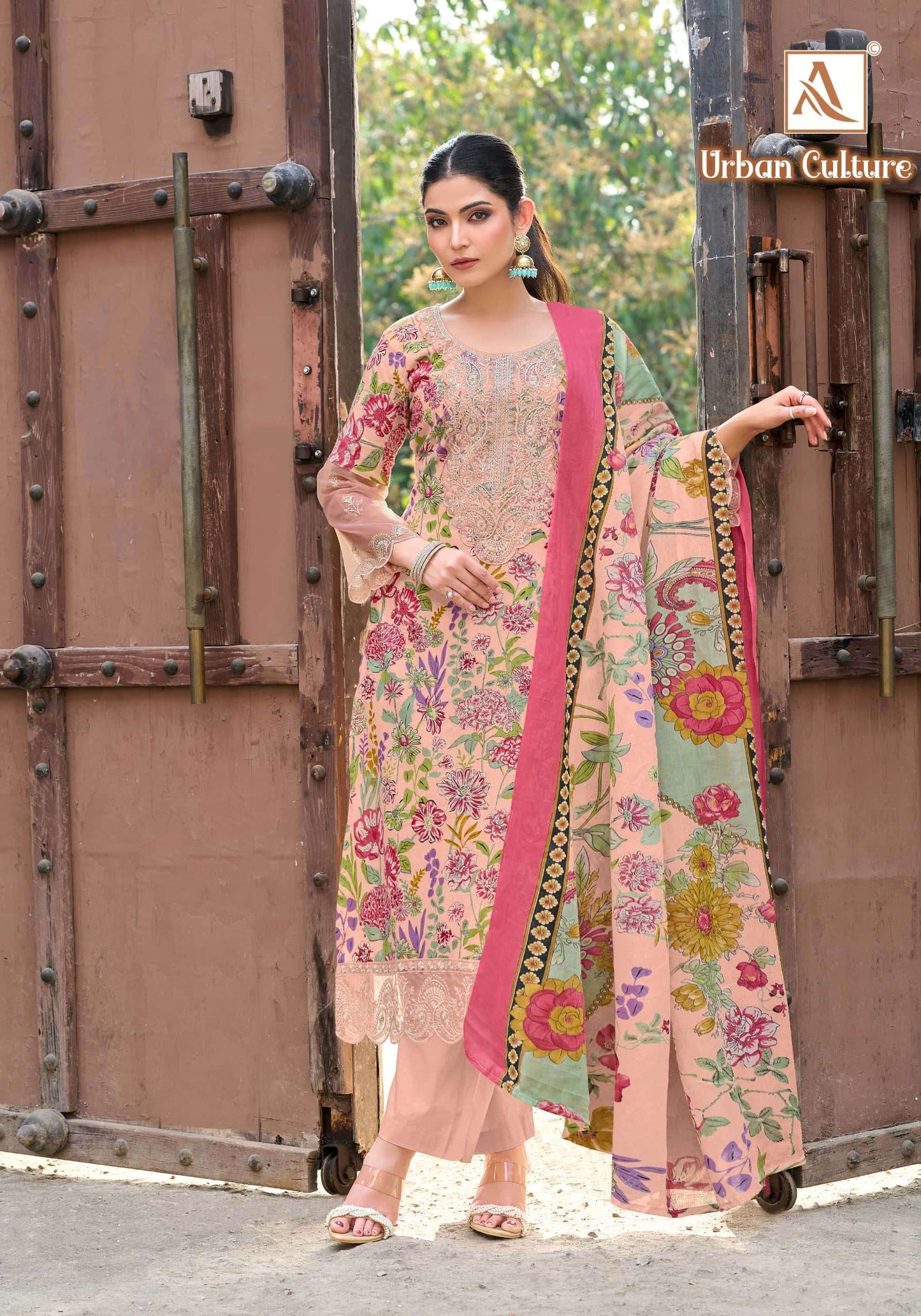 ALOK Suit Urban Culture Cambric Cotton Pakistani Suit - Amrah Wholesale