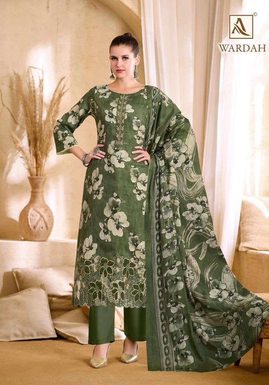 Alok Wardah Series Dress Material Wholesale Catalogue - Amrah Wholesale