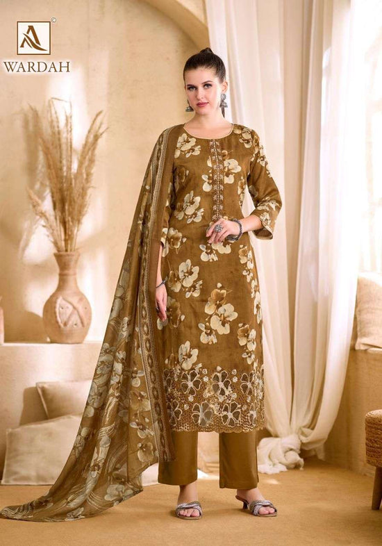 Alok Wardah Series Dress Material Wholesale Catalogue - Amrah Wholesale