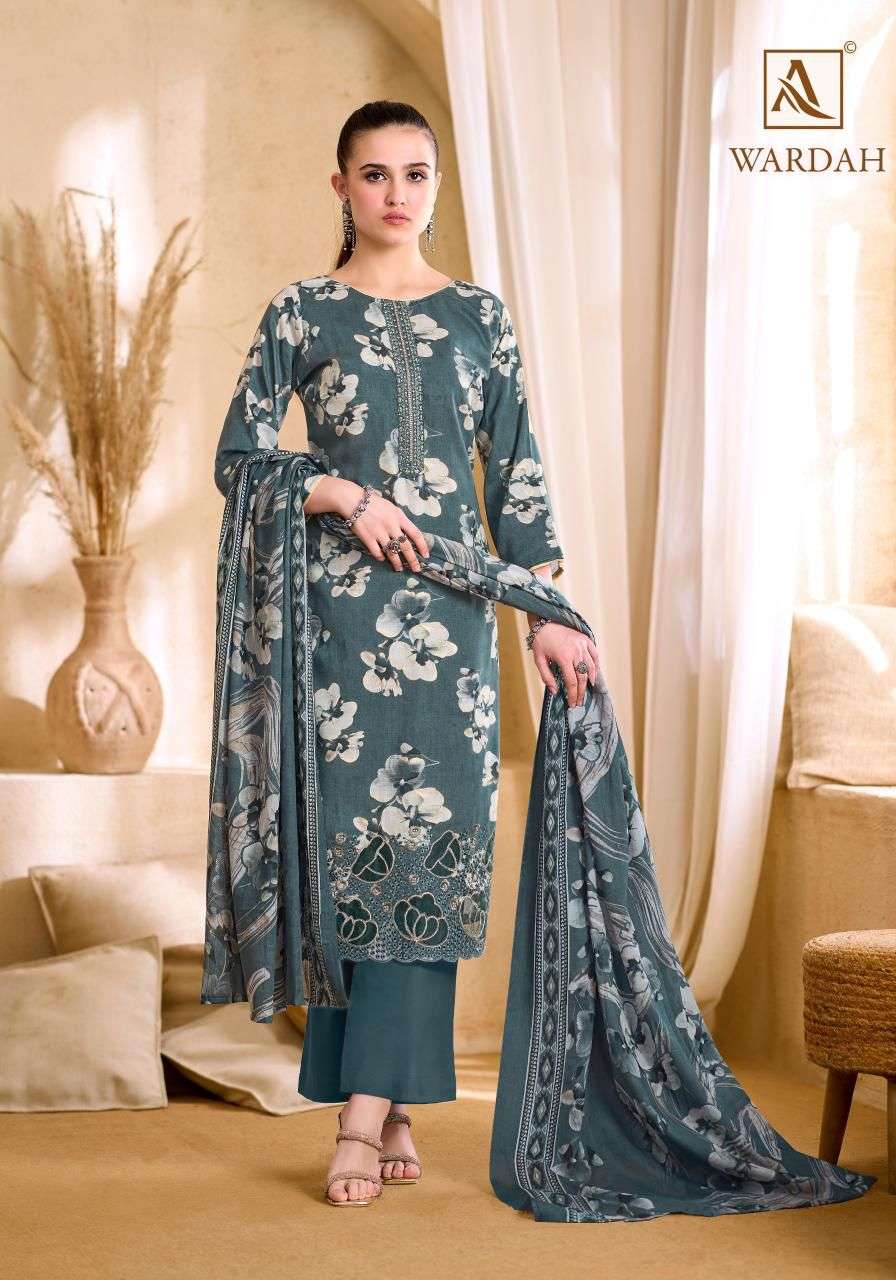Alok Wardah Series Dress Material Wholesale Catalogue - Amrah Wholesale