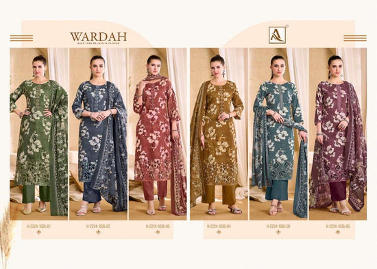 Alok Wardah Series Dress Material Wholesale Catalogue - Amrah Wholesale