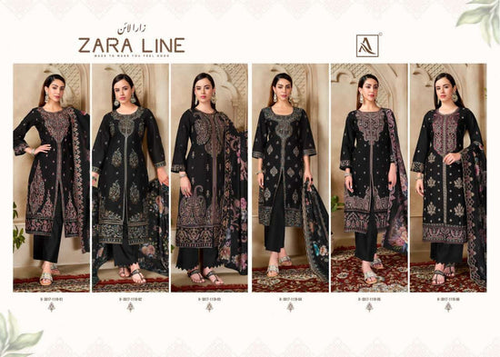 Alok Zara Line Cambric Cotton Pakistani Suit