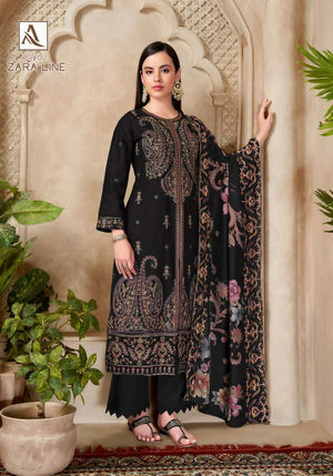 Alok Zara Line Cambric Cotton Pakistani Suit