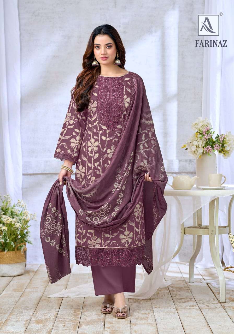 ALOK Suit Zarina Vol-16 Viscose Rayon Dress Material