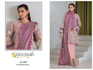 ALZOHAIB AIZA VOL-1 Cotton Embroidery Pakistani Suit Set - Amrah Wholesale