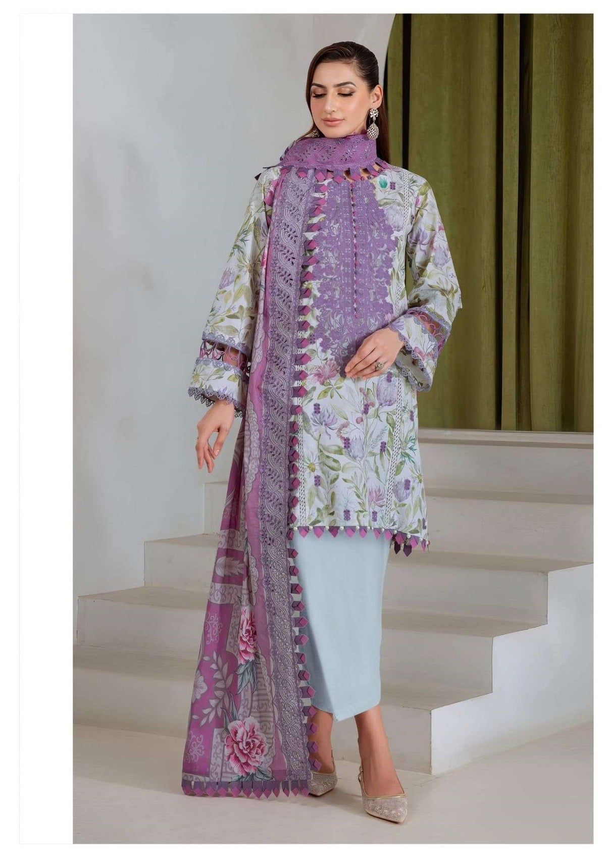 ALZOHAIB AIZA VOL-1 Cotton Embroidery Pakistani Suit Set - Amrah Wholesale