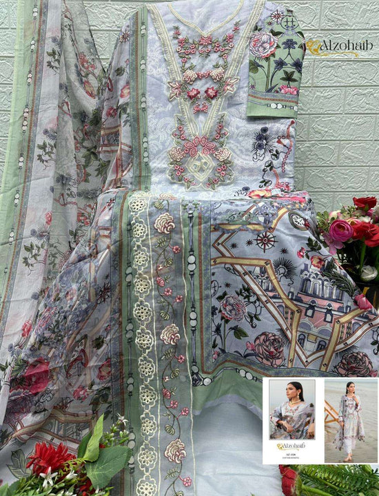 Alzohaib Aqila Vol 1 Cotton Printed Pakistani Suit