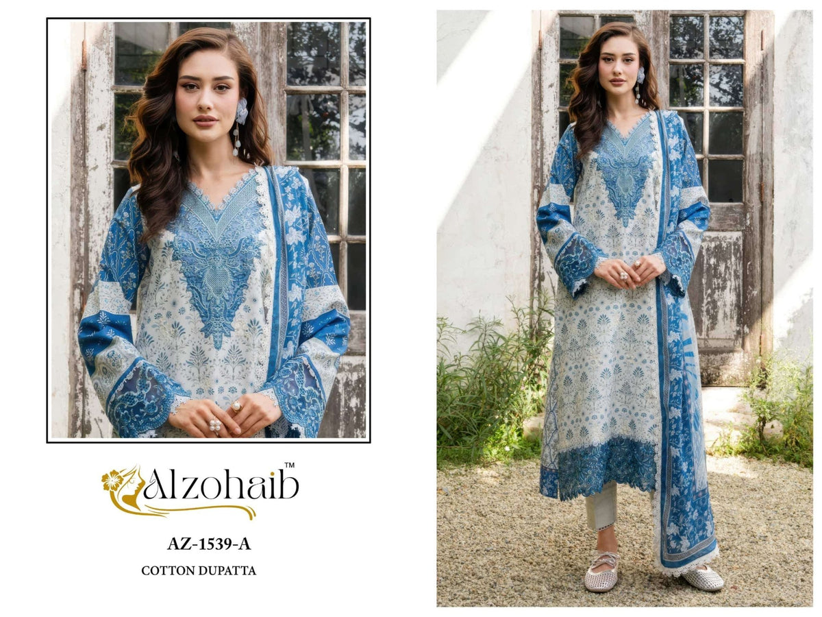 ALZOHAIB INNAYA VOL - 1 Cotton Printed Pakistani Suit - Amrah Wholesale