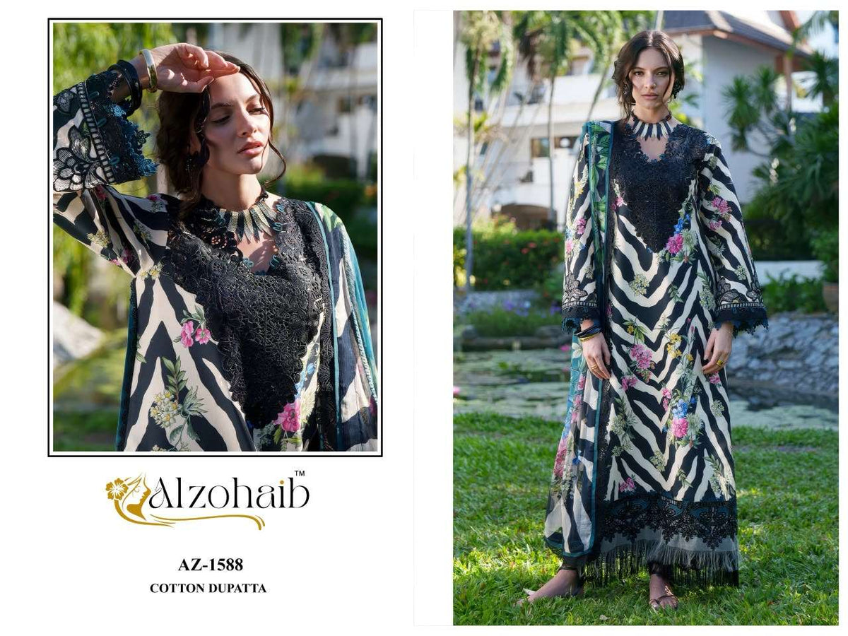 ALZOHAIB NOURA VOL-1 Cotton Pakistani Suit - Amrah Wholesale