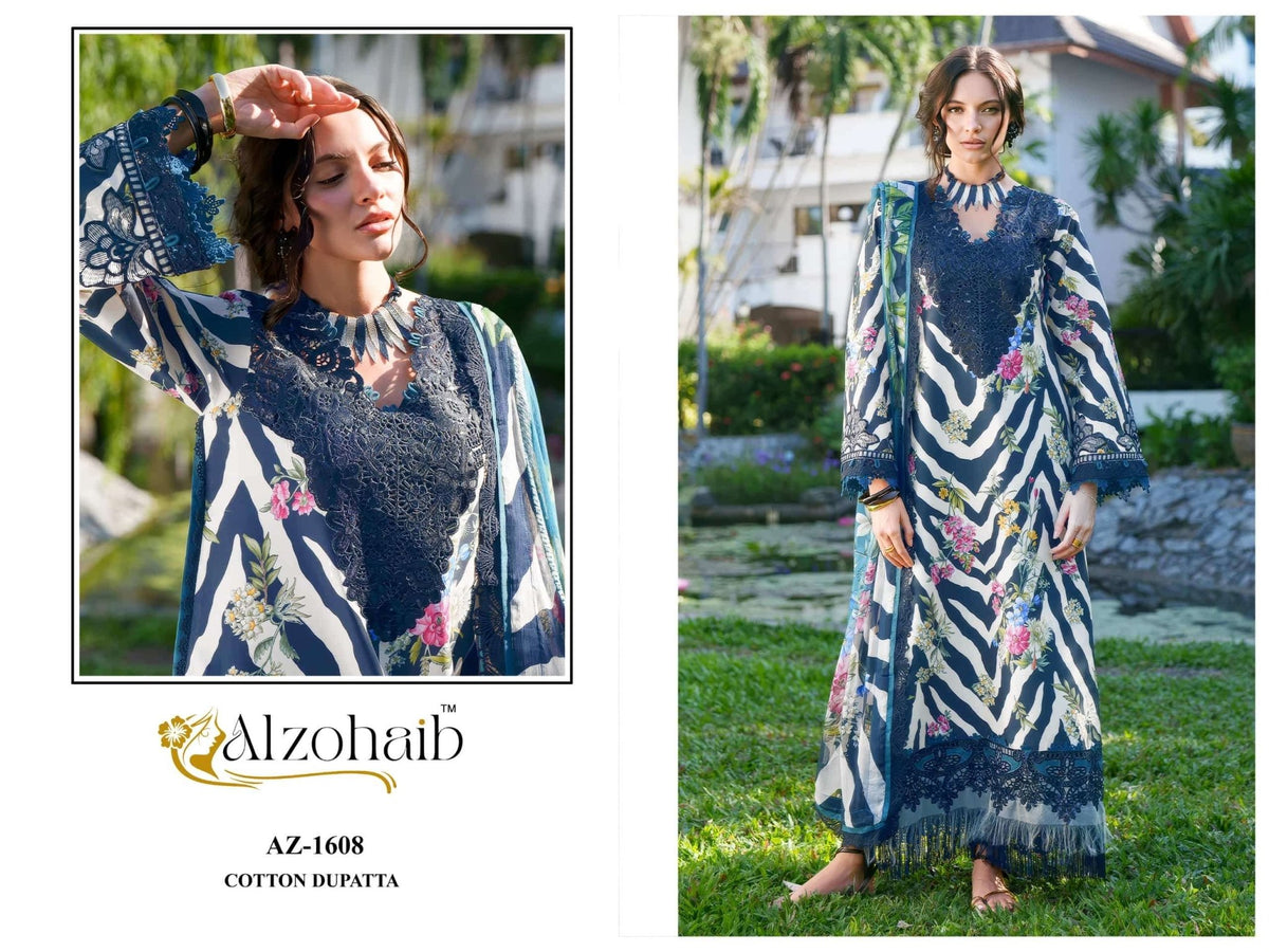 ALZOHAIB NOURA VOL-1 Cotton Pakistani Suit - Amrah Wholesale