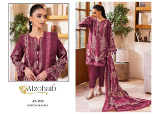 ALZOHAIB NOURA VOL-1 Cotton Pakistani Suit - Amrah Wholesale