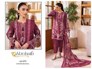 ALZOHAIB NOURA VOL-1 Cotton Pakistani Suit