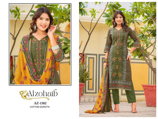 Alzohaib Rahma AZ - 1382–1385 Pakistani Suit Wholesale Catalogue - Amrah Wholesale