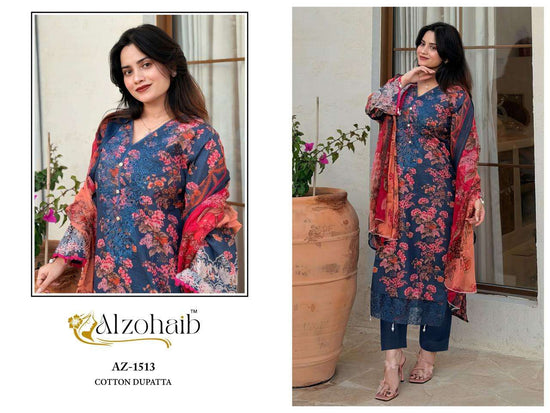 Alzohaib Riyasat Vol - 1 Cotton Printed Pakistani Dresses - Amrah Wholesale