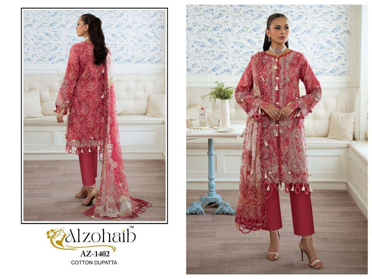 Alzohaib Riyasat Vol - 1 Cotton Printed Pakistani Dresses - Amrah Wholesale