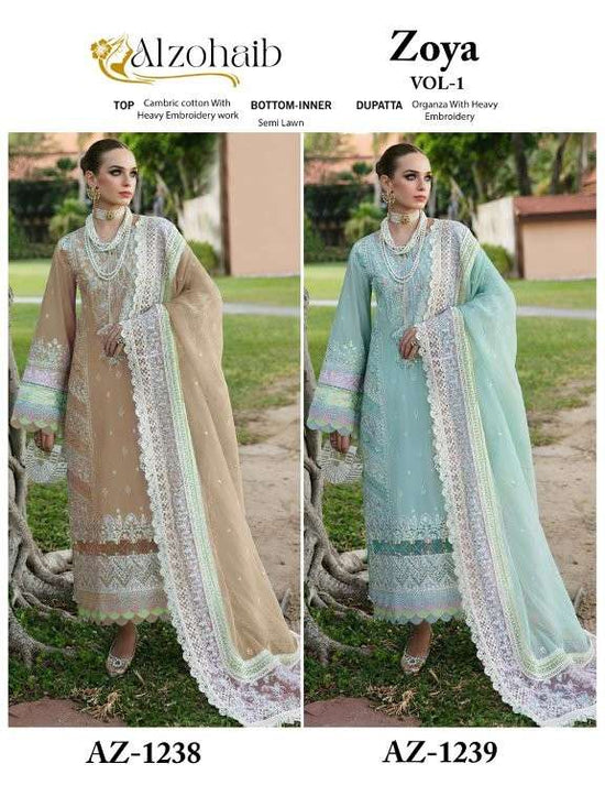 ALZOHAIB ZOYA Vol-1 Cotton Pakistani Suit - Amrah Wholesale