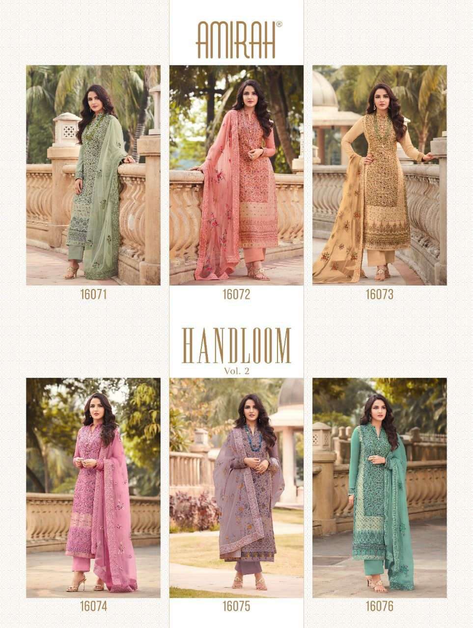 Amirah Handloom Vol 2 Pure Viscose Minakari Jacquard Dress Material