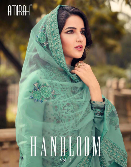 Amirah Handloom Vol 2 Pure Viscose Minakari Jacquard Dress Material