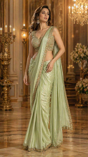 Amoha A480 Colors Mausam Fabric Ready To Wear Saree - Amrah Wholesale