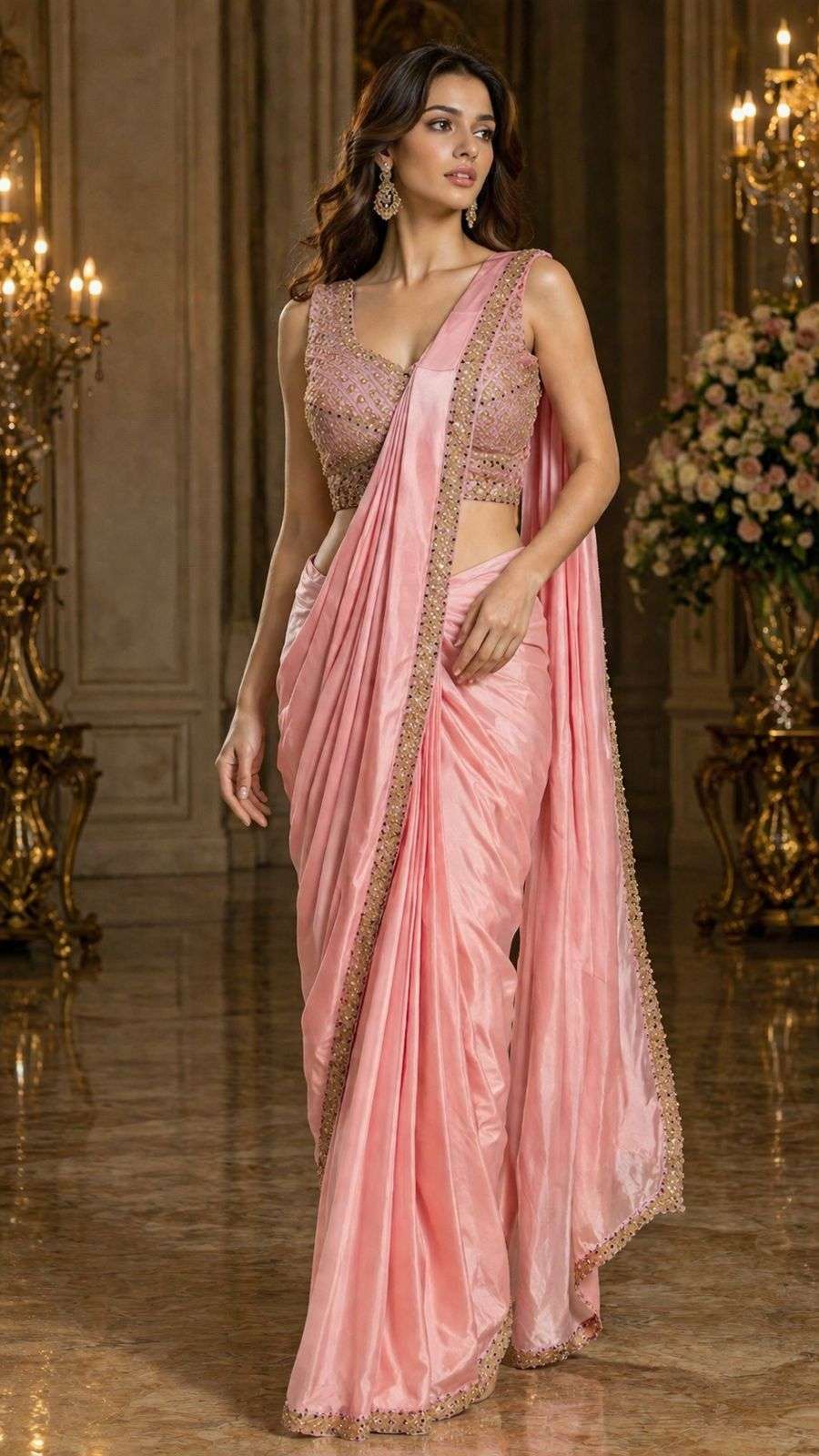 Amoha A480 Colors Mausam Fabric Ready To Wear Saree - Amrah Wholesale