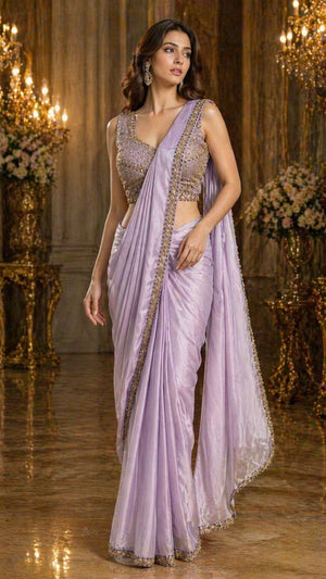 Amoha A480 Colors Mausam Fabric Ready To Wear Saree - Amrah Wholesale