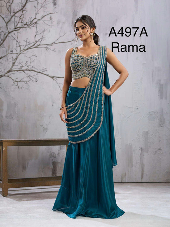 Amoha Trendz A-497 Fancy Stitched Saree
