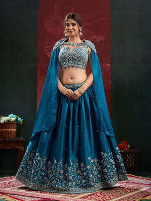 AMOHA TRENDZ A-539 Satin Ready To Wear Lehenga