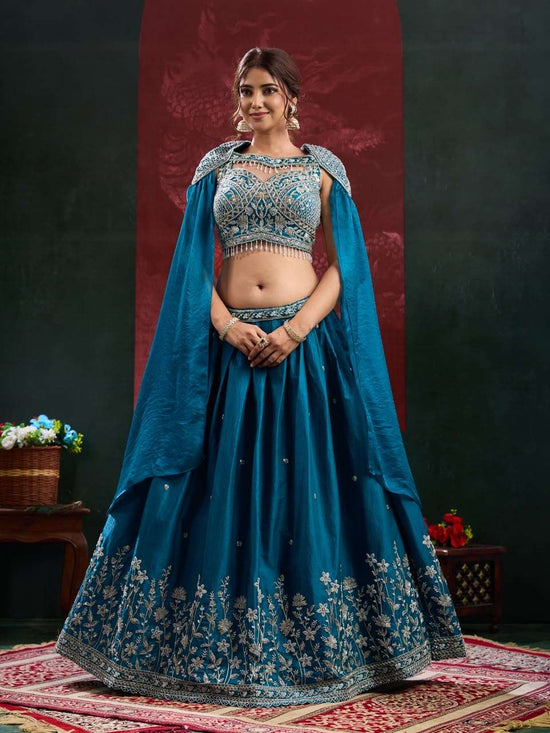 AMOHA TRENDZ A-539 Satin Ready To Wear Lehenga