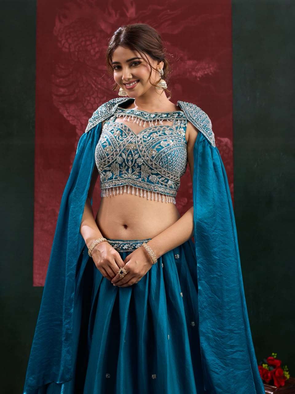 AMOHA TRENDZ A-539 Satin Ready To Wear Lehenga