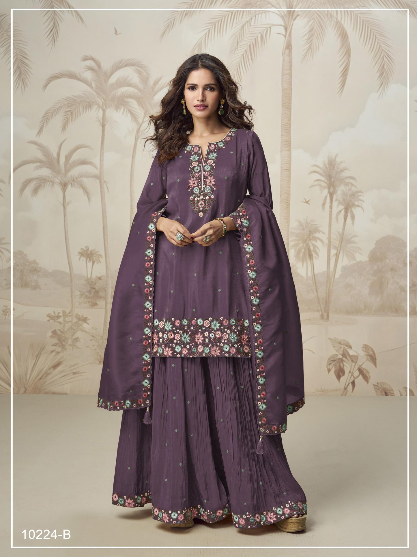 Amrah Wholesale 10224 Master Colors A To D Roman Simar Embroidered Salwar Suit Set