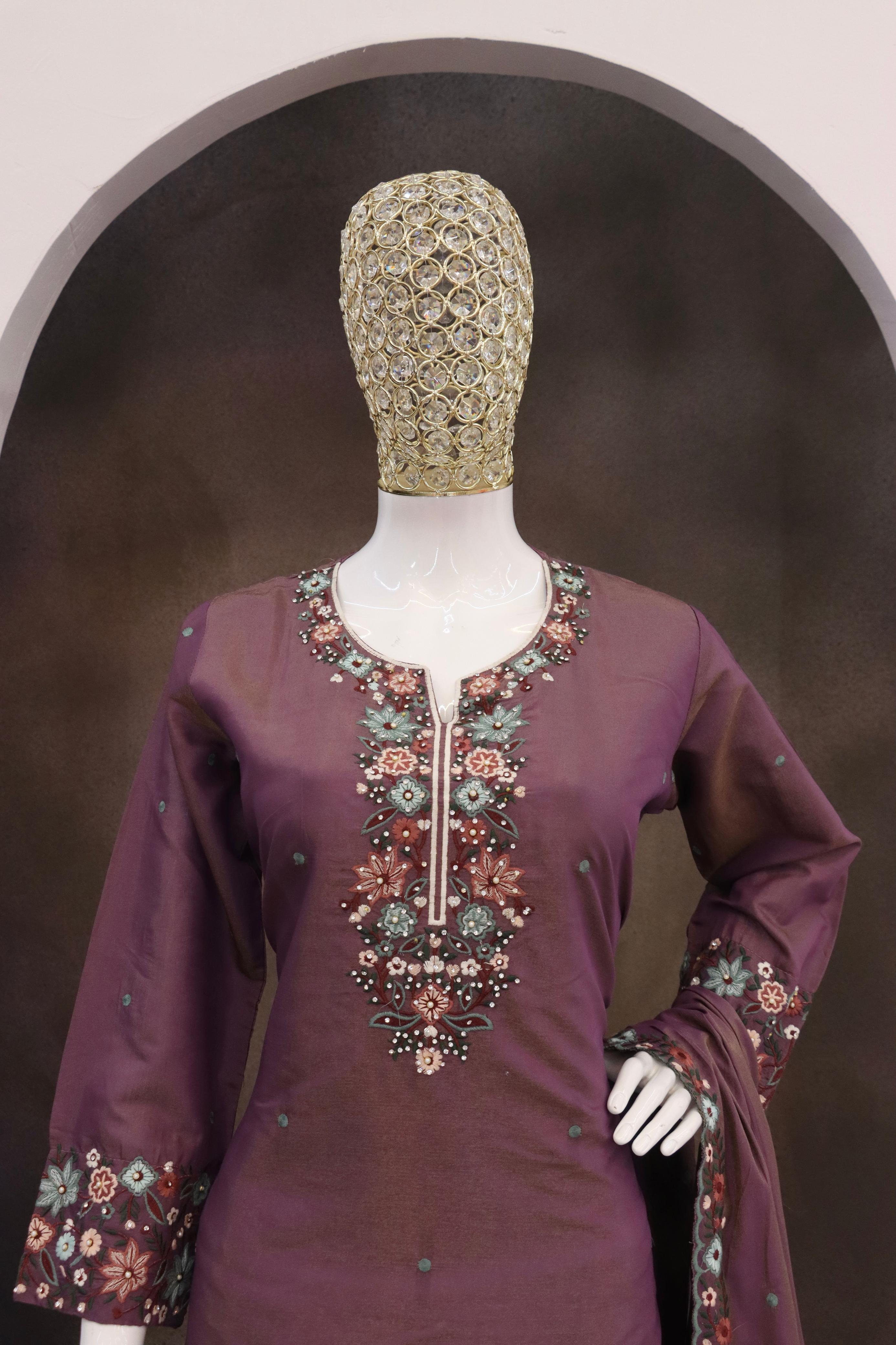 Amrah Wholesale 10224 Master Colors A To D Roman Simar Embroidered Salwar Suit Set