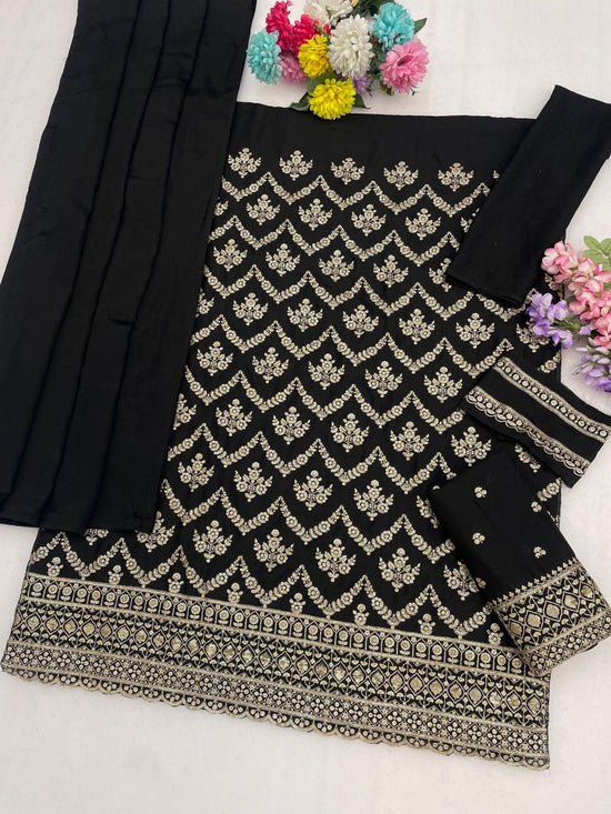 Amrah 2117 A To D Master Colors Chinon Embroidered Dress Material