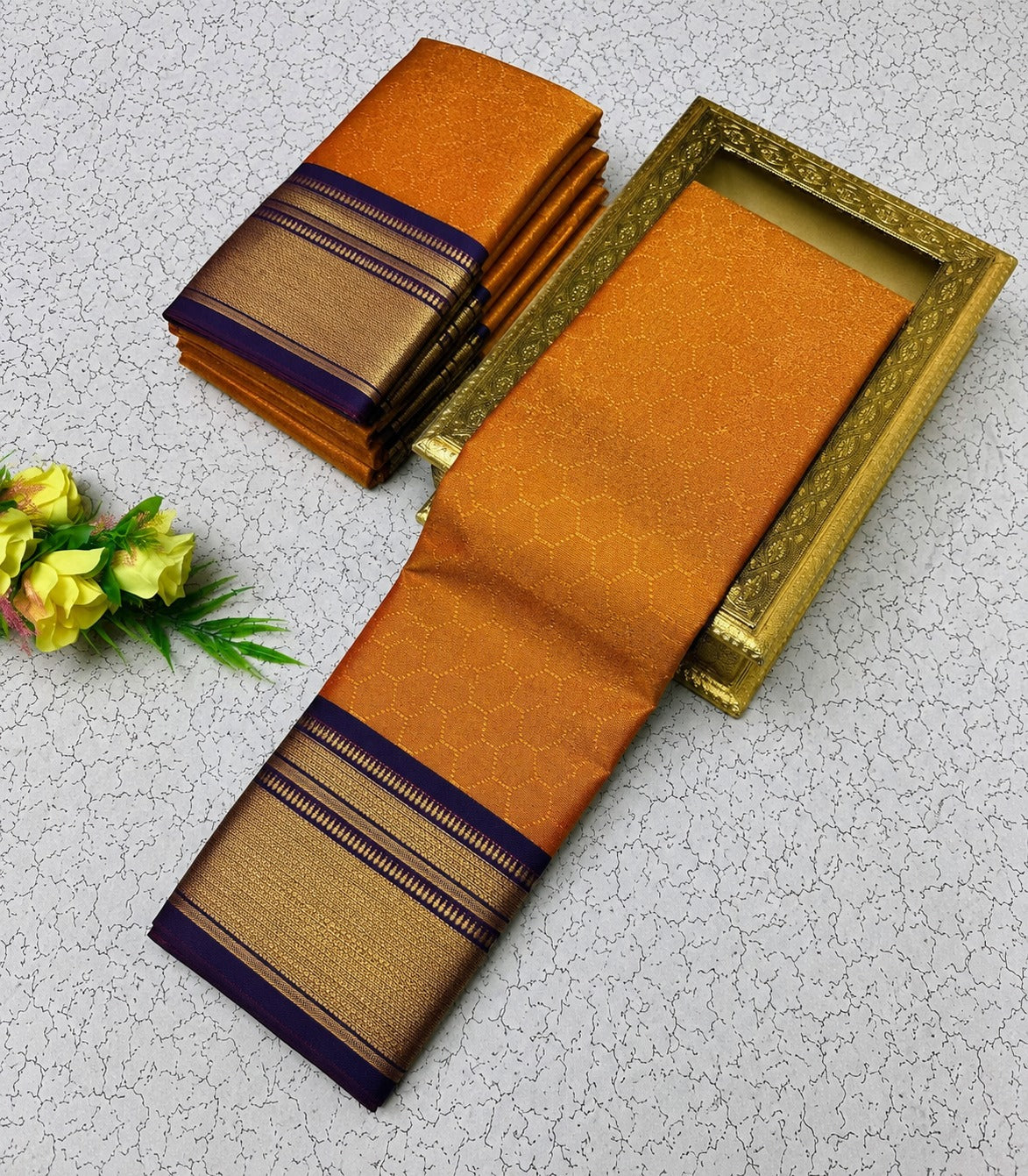 Amrah Wholesale Aab Football Pure Mercerised Soft Silk Saree
