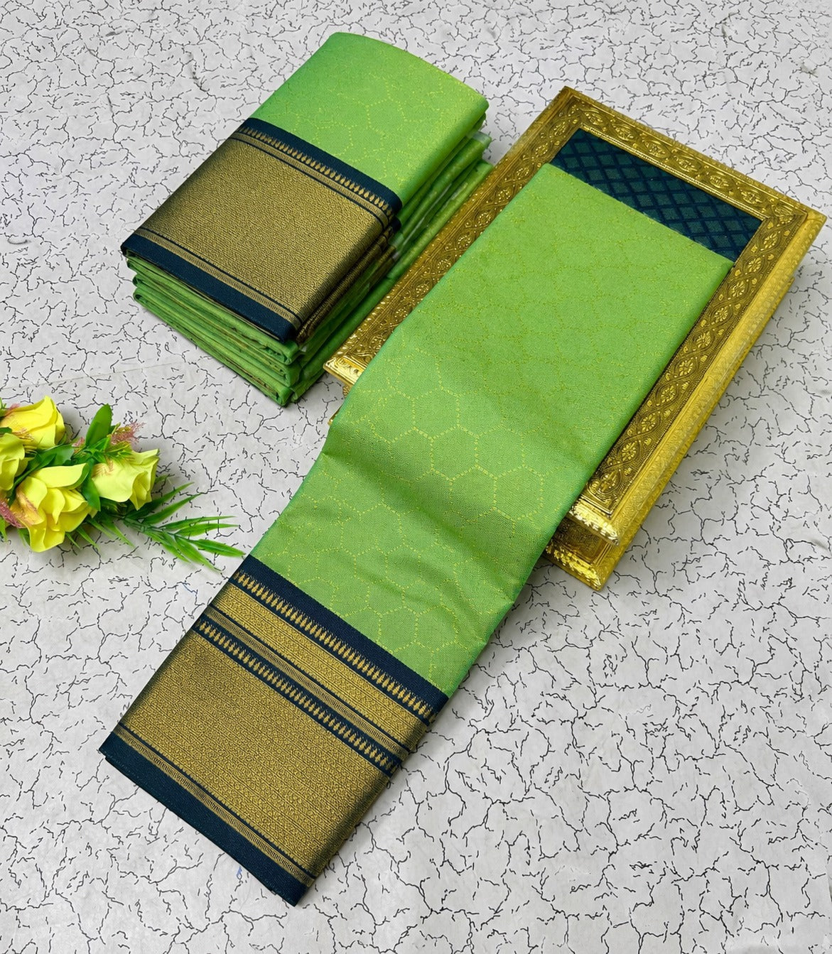 Amrah Wholesale Aab Football Pure Mercerised Soft Silk Saree