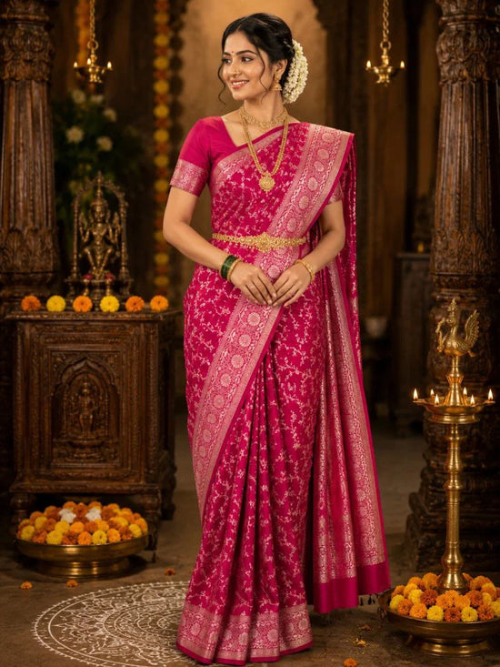 Amrah Wholesale Aab Simran Banarasi Silk Zari Weaving Saree Collection