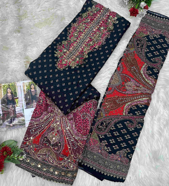 AMRUTVELA AT-233 Viscose Muslin Pakistani Suit