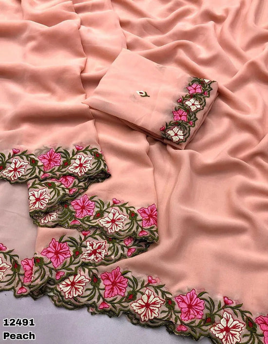 Arham Georgette Floral - Amrah Wholesale