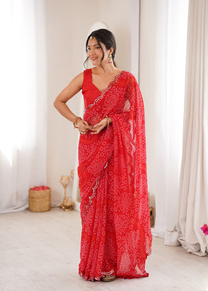 Amrah Bandhani Vol 1 Heavy Georgette Saree