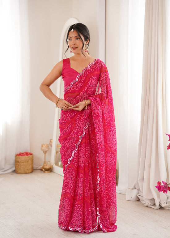 Amrah Bandhani Vol 1 Heavy Georgette Saree