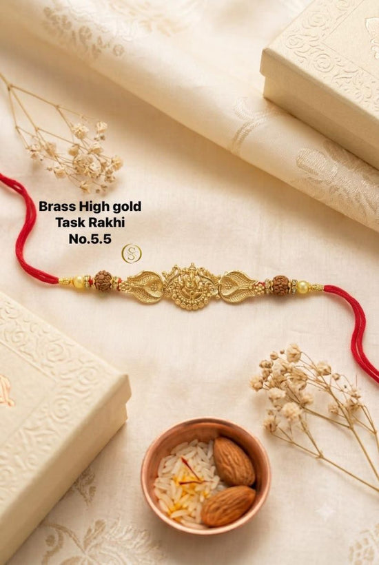 Amrah Wholesale Brass High Gold Task Rakhi 1 Collection